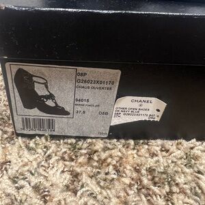 CHANEL Navy Blue Heels